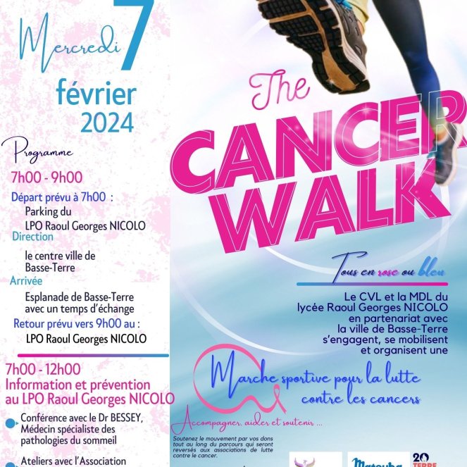 Marche sportive pour la lutte contre les cancers " The cancer walk "